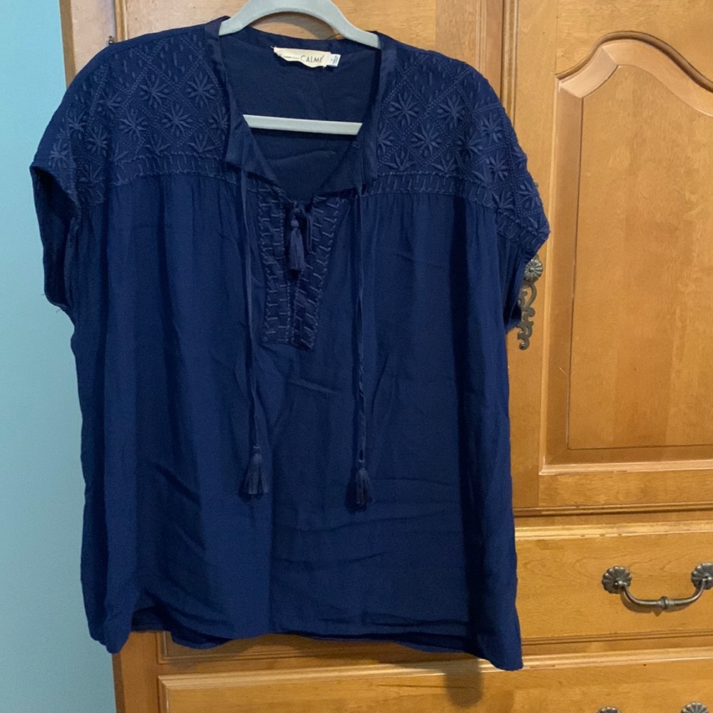 Johnny Was Calme Midnight Blue Blouse💙🦋💙